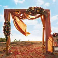 6 to 10 Meters Wedding Sheer Arch Decor Drapes Chiffon Fabric Draping Curtain Drapery Party Supplies Hanging Decoration