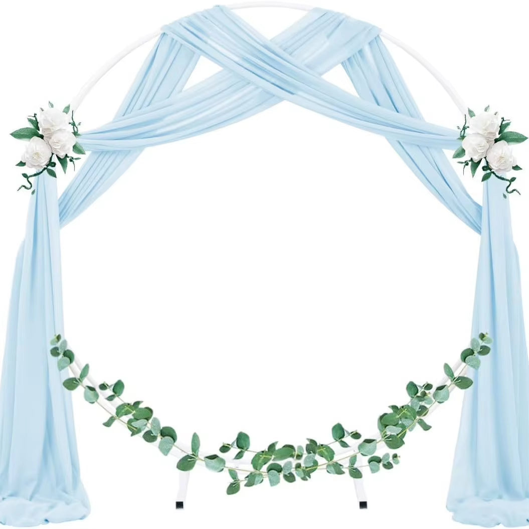 6 to 10 Meters Wedding Sheer Arch Decor Drapes Chiffon Fabric Draping Curtain Drapery Party Supplies Hanging Decoration