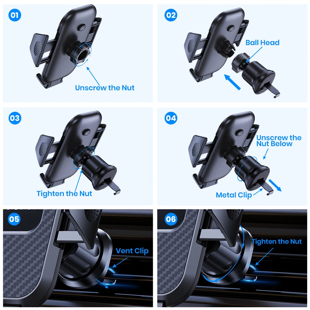 TOPK Auto-Locking Car Phone Mount