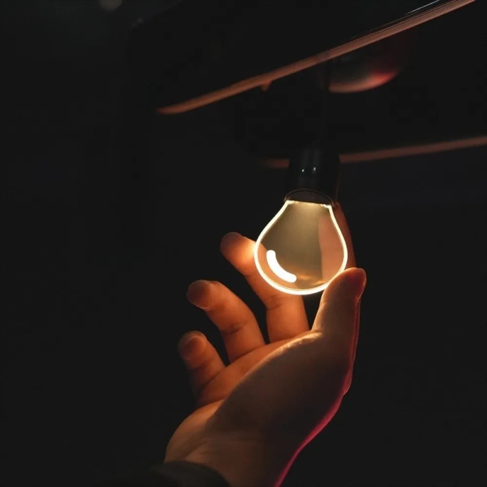 Mini Glass Ambient Light Bulb Car Ornament