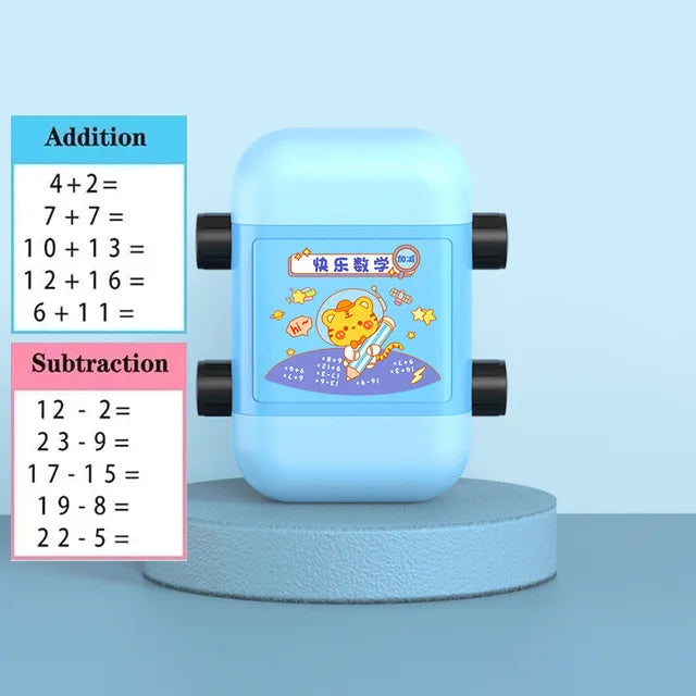 Quick Quiz Math Roller Stamp – Instant Practice Problems