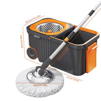 Ultra-Dry Turbo Clean Microfiber Spin Mop