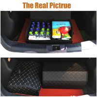 Folding Leather Car Trunk Organizer