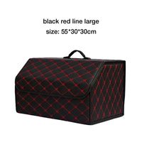 Folding Leather Car Trunk Organizer