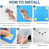 3D Acrylic Mirror Wall Stickers - Stylish Home Decor