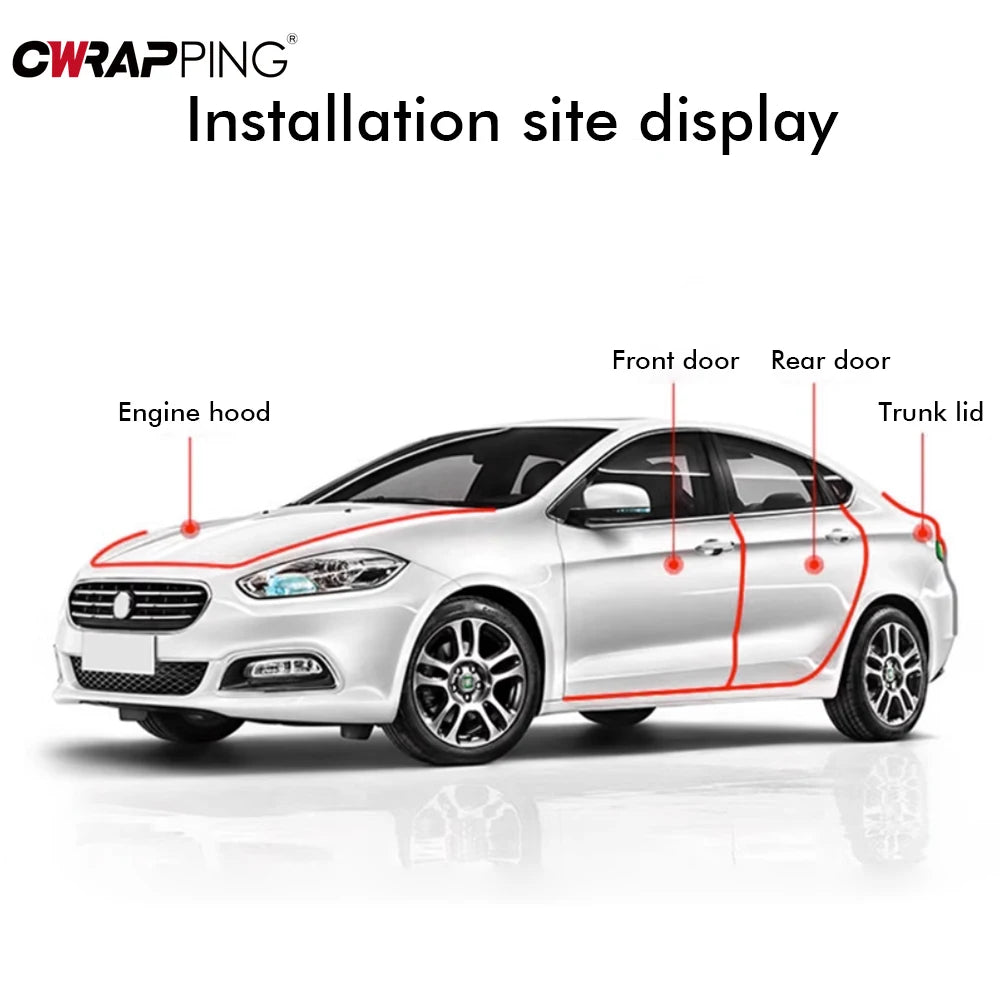 Invisible Car Door Edge Guard – 5m Clear Strip
