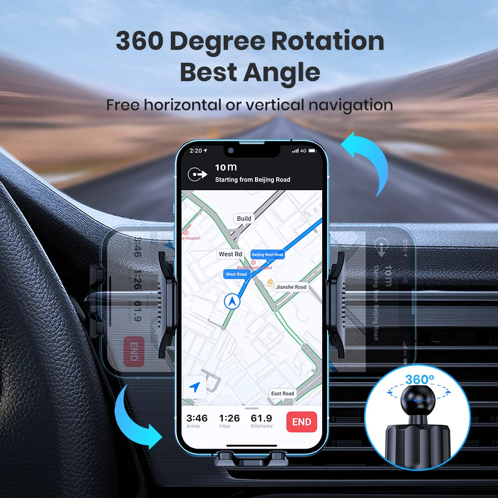 TOPK Auto-Locking Car Phone Mount