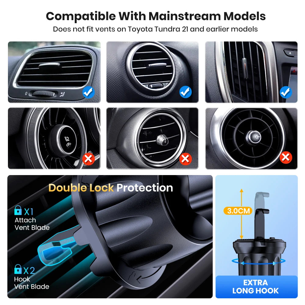 TOPK Auto-Locking Car Phone Mount