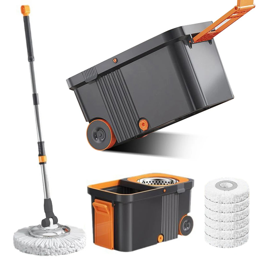 Ultra-Dry Turbo Clean Microfiber Spin Mop