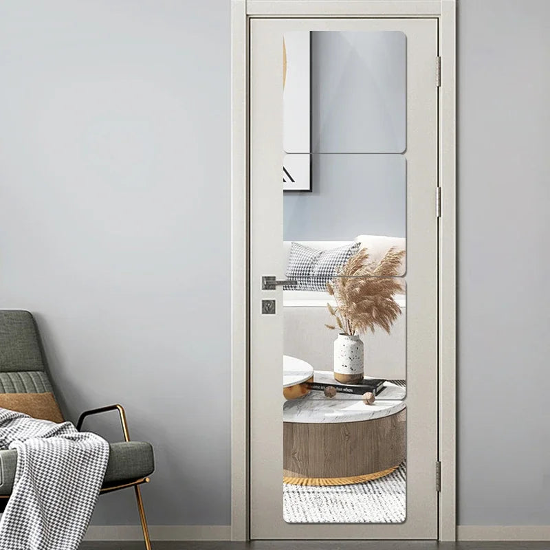 3D Acrylic Mirror Wall Stickers - Stylish Home Decor