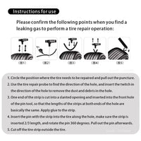 Complete Tire Repair Plug Kit with Case