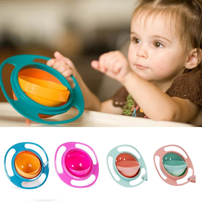 360° Rotating Baby Bowl for Less-Mess Meals