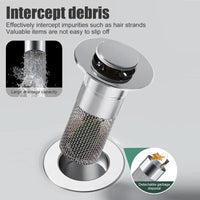 Universal Pop-Up Anti-Clog Sink Drain Filter