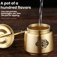 Artisan Brass Pipe Incense Burner Desk Decor