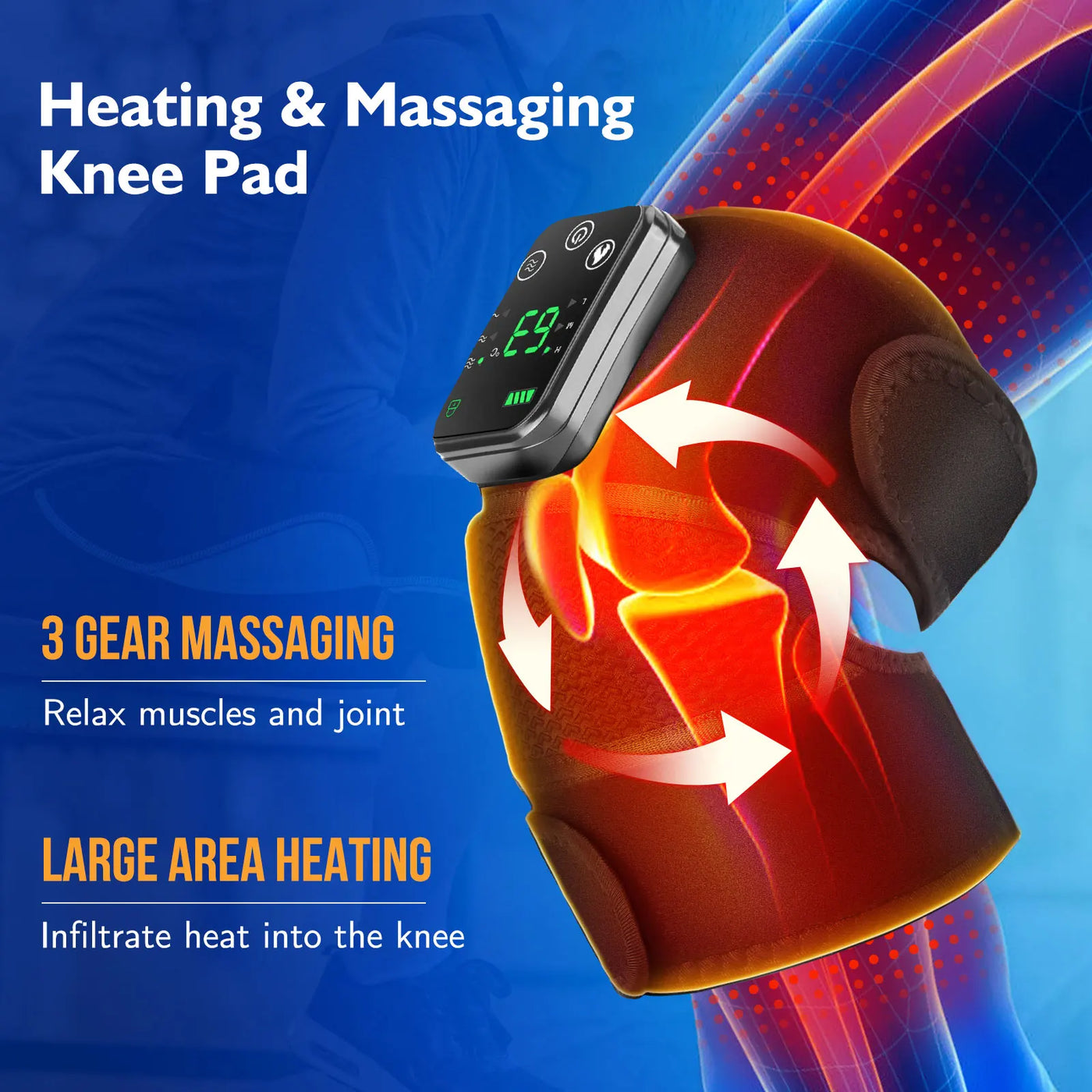 3-in-1 Heated Joint Massager - Instant Pain Relief