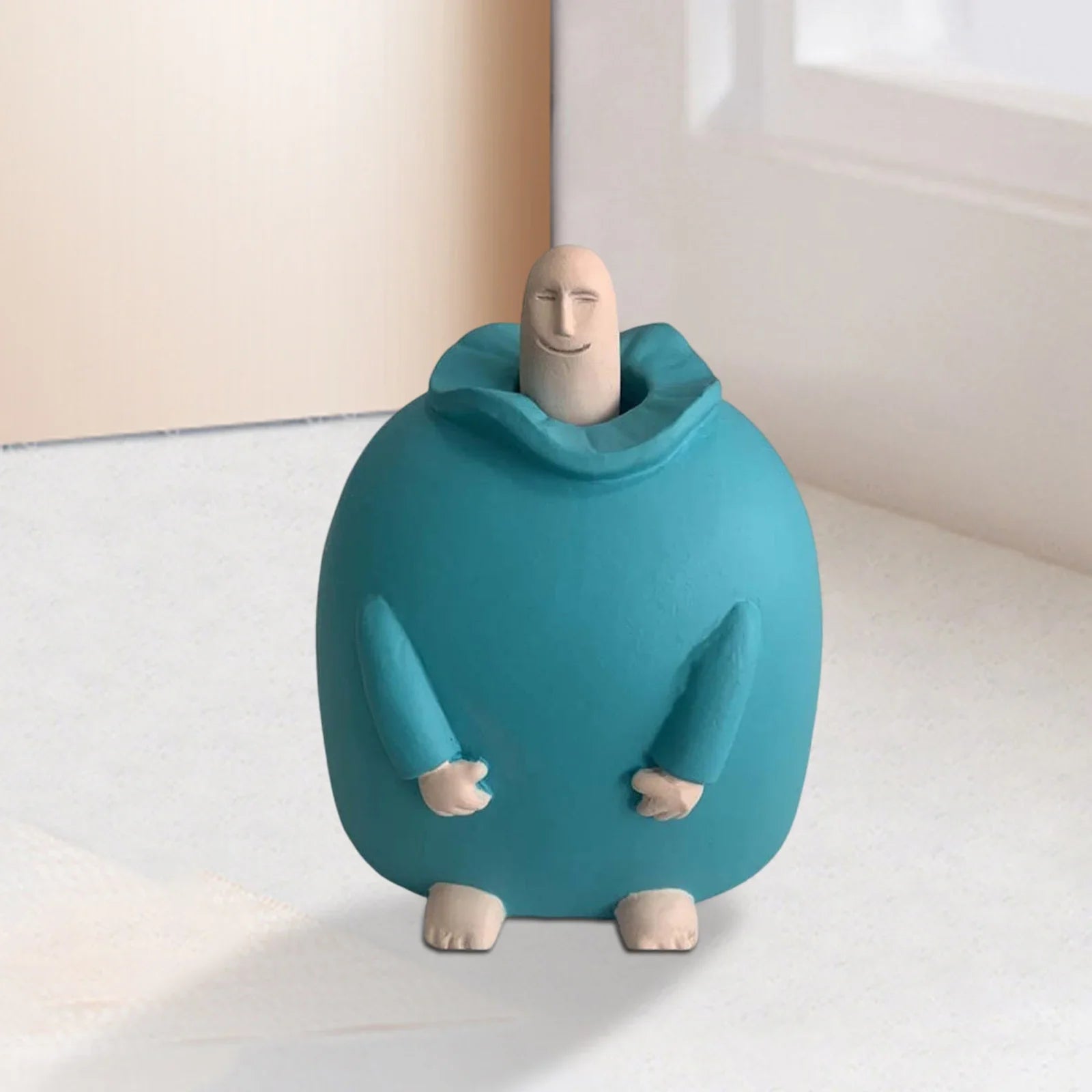 Happy Middle Finger Desk Decor – Funny Wooden Mood Lifter