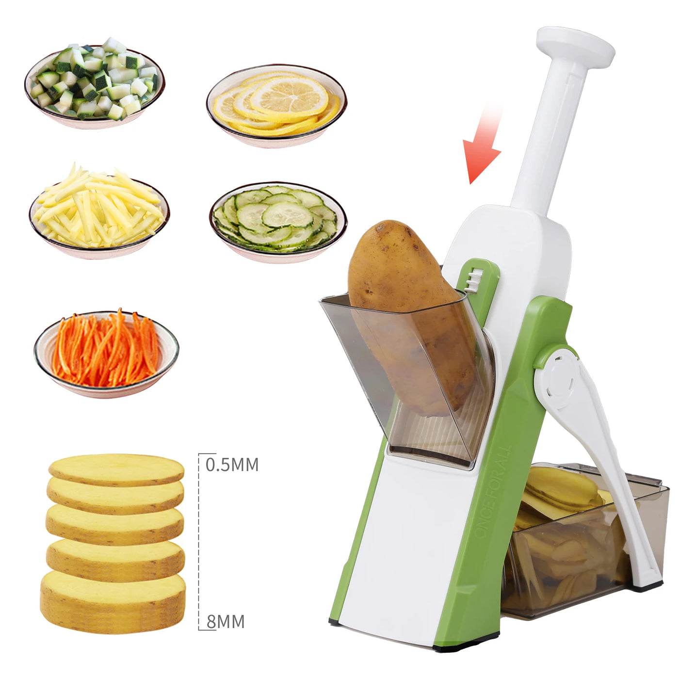 All-in-One Vegetable Cutter & Food Chopper Dicer