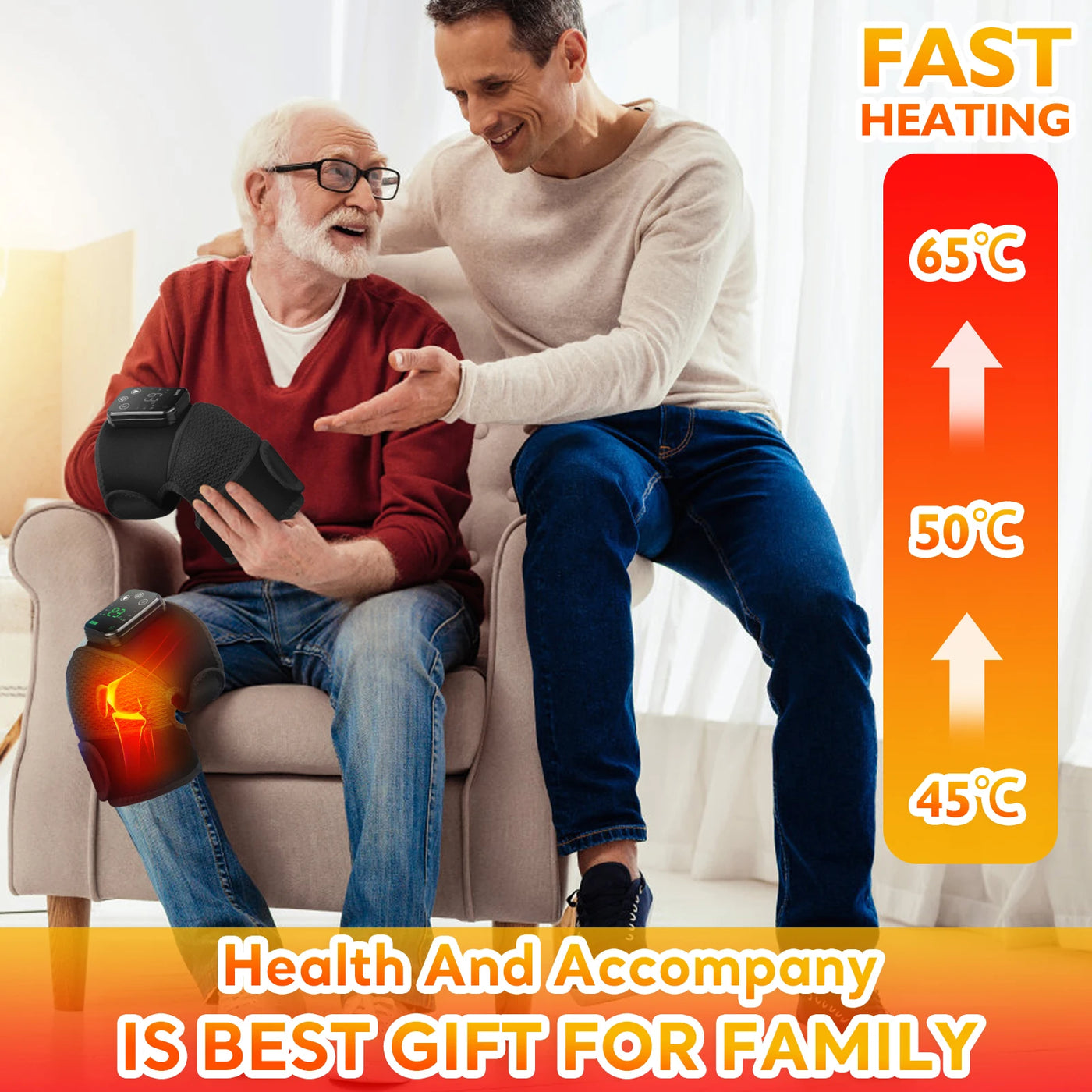 3-in-1 Heated Joint Massager - Instant Pain Relief