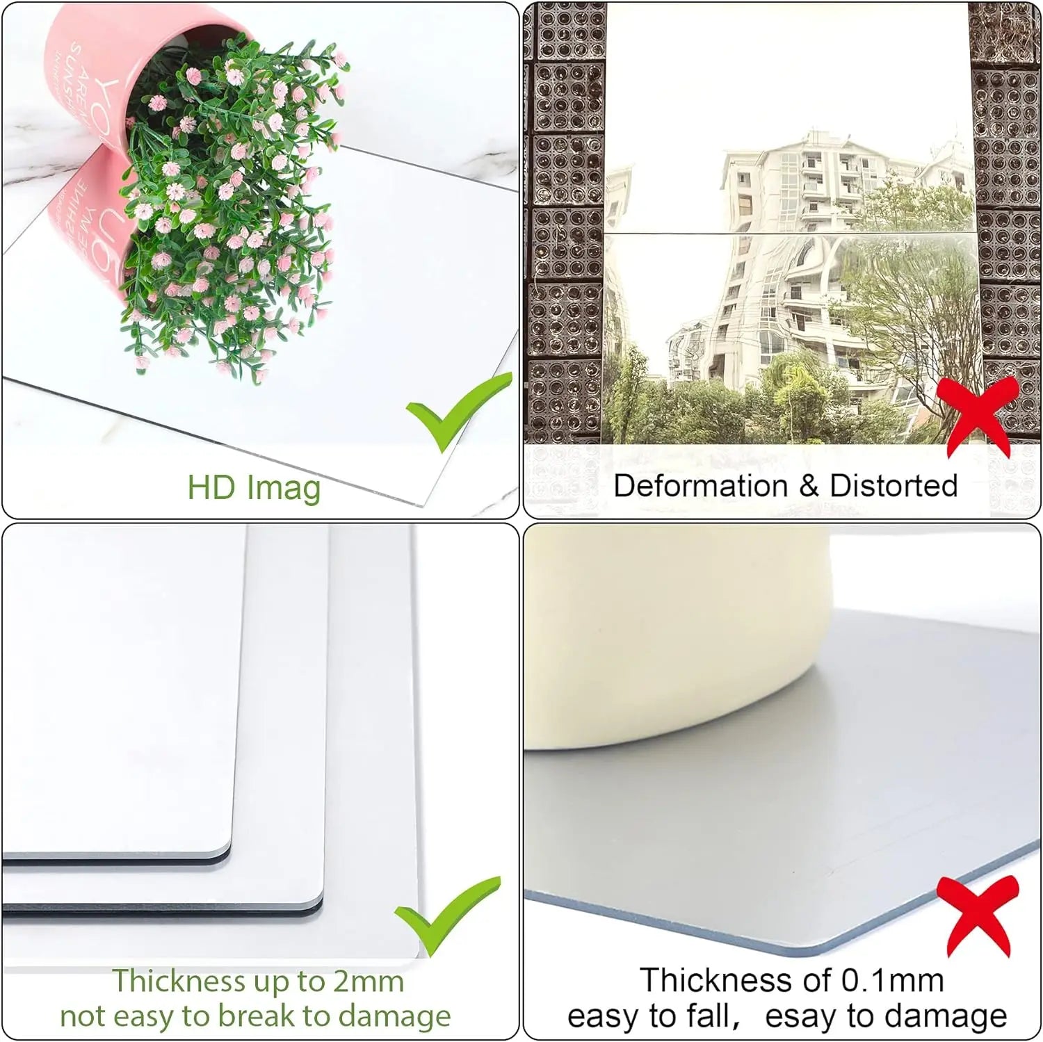 3D Acrylic Mirror Wall Stickers - Stylish Home Decor