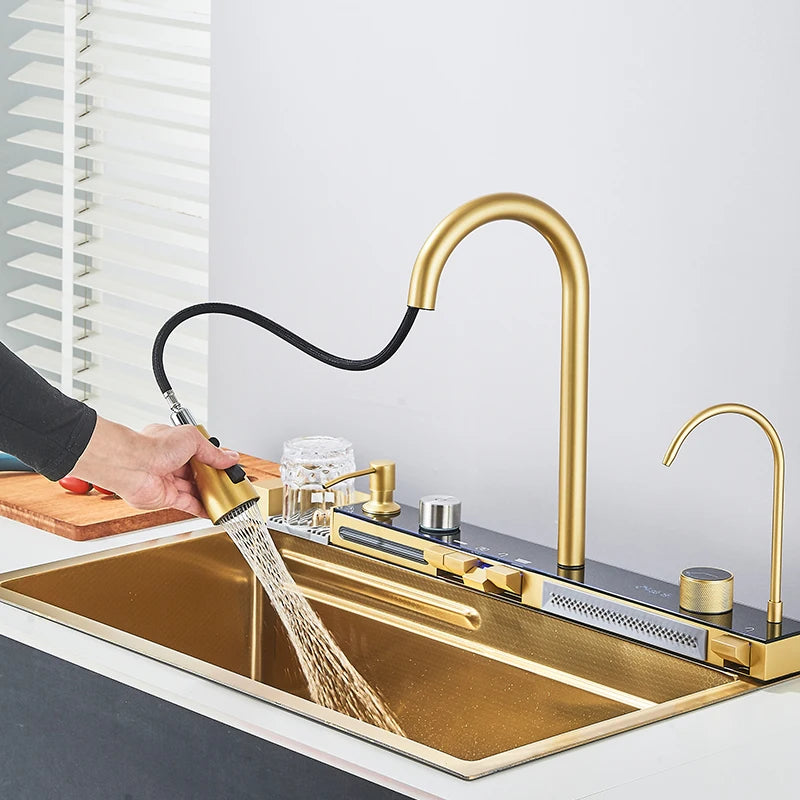 Modular Modern Multi-Layer Workstation Kitchen Sink