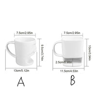 Coffee Mug with Built-In Biscuit Holder