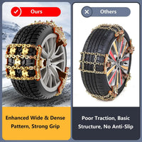 Emergency Snow Tire Chains – Universal Anti-Skid Grip