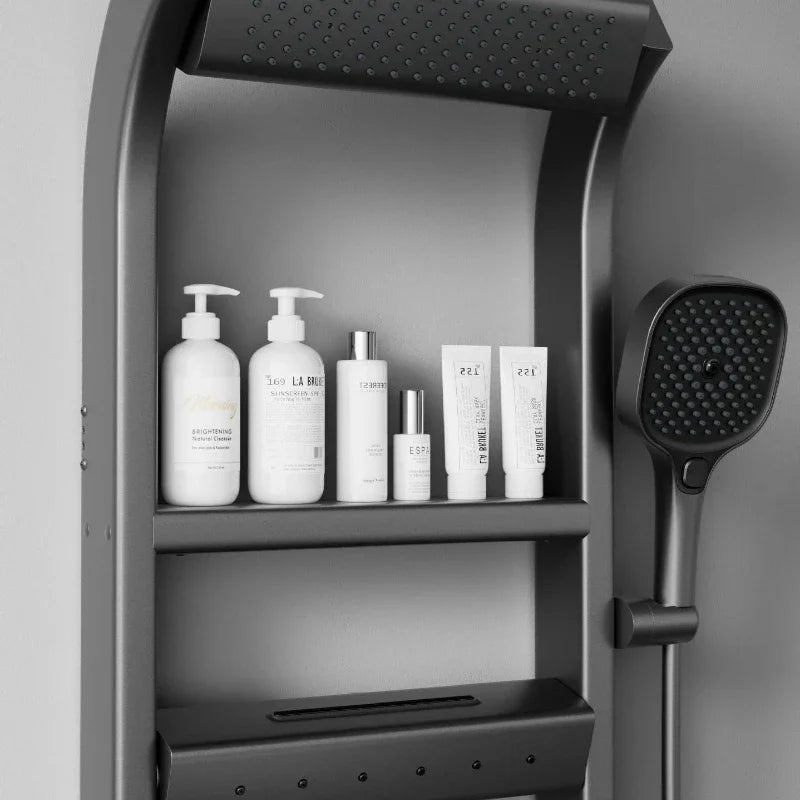 LED Thermostatic Piano-Key Shower Set – 4 Modes