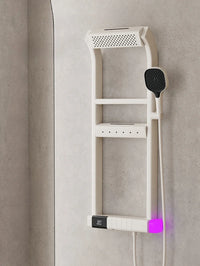 LED Thermostatic Piano-Key Shower Set – 4 Modes