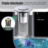 Universal Pop-Up Anti-Clog Sink Drain Filter
