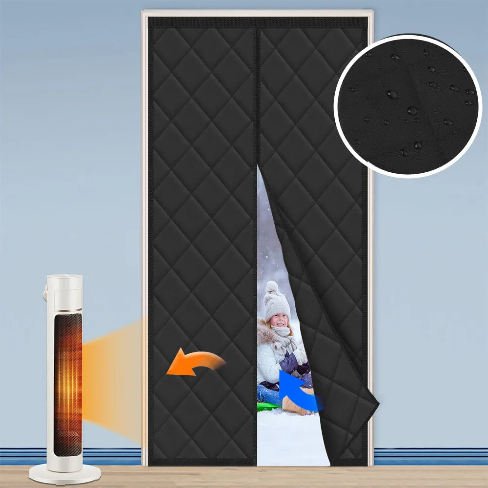 Magnetic Thermal Door Curtain Draft & Noise Blocker