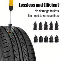 Complete Tire Repair Plug Kit with Case
