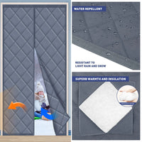 Magnetic Thermal Door Curtain Draft & Noise Blocker