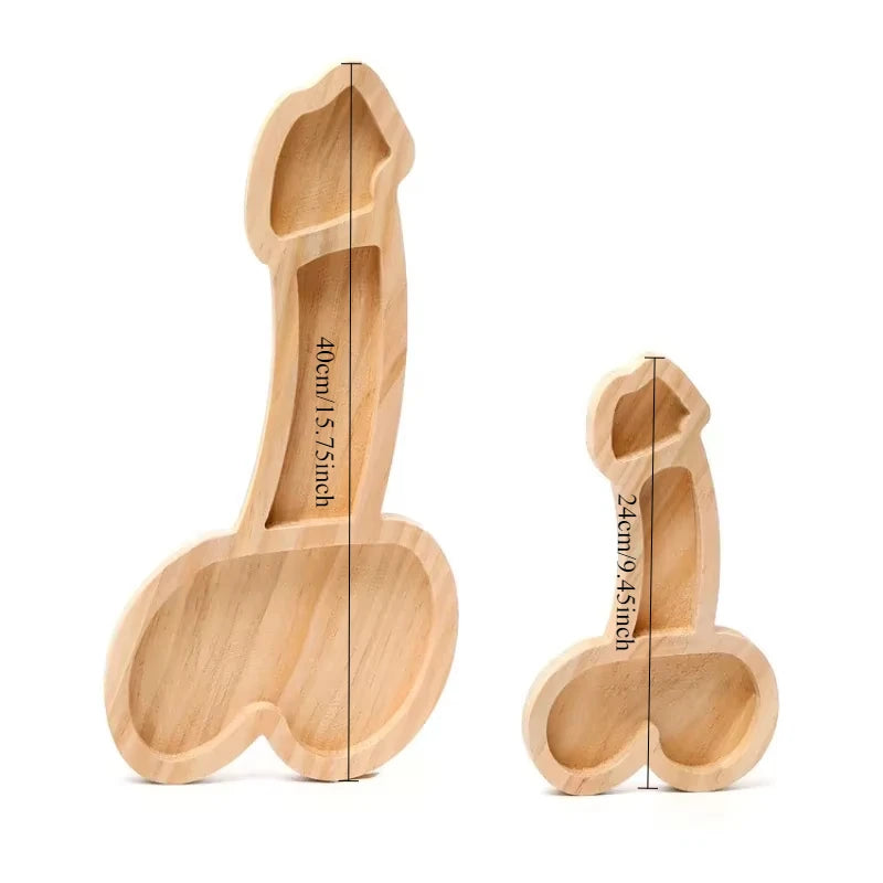 Funny Adult Wood-Themed Charcuterie Serving Tray