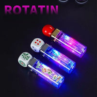 Rotating Dice LED Jet Flame Lighter - Windproof