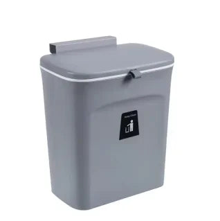 Space-Saving Wall-Mounted Smart Lid Trash Bin