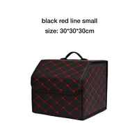 Folding Leather Car Trunk Organizer