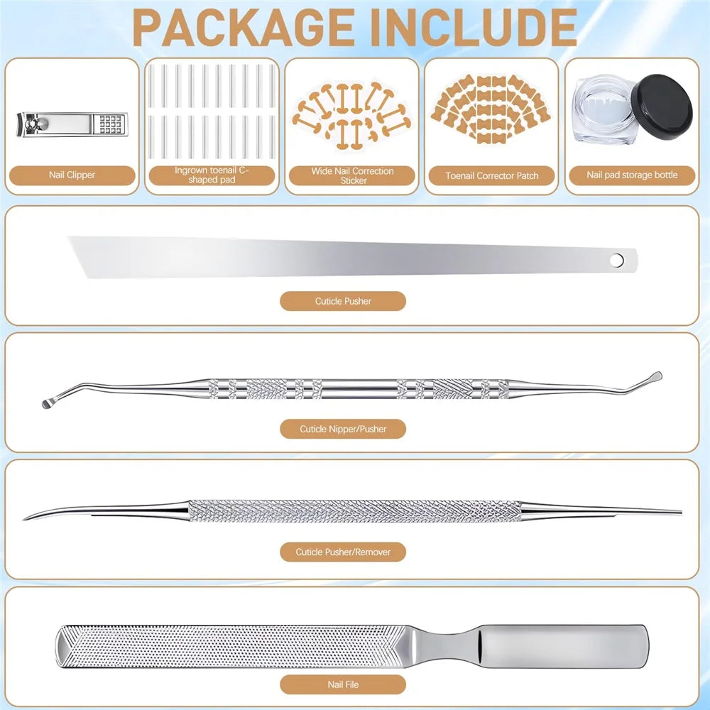 At Home Ingrown Toenail Corrector Strips Pedicure Kit