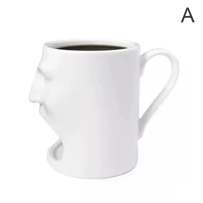 Coffee Mug with Built-In Biscuit Holder