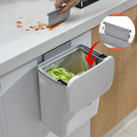 Space-Saving Wall-Mounted Smart Lid Trash Bin