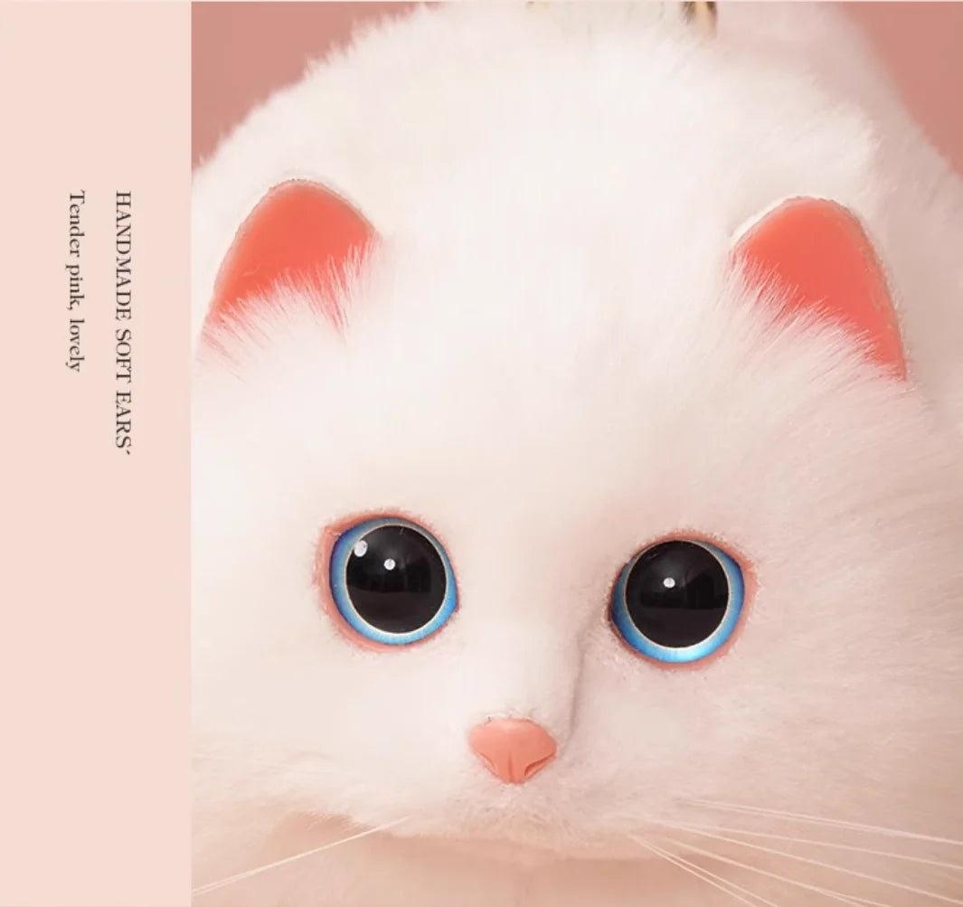 Realistic Handmade Furry Cat Shoulder Bag