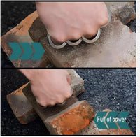 4x Stainless Steel Hiking Defense Rotatable Folding Ring Buckle
