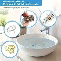 Universal Pop-Up Anti-Clog Sink Drain Filter