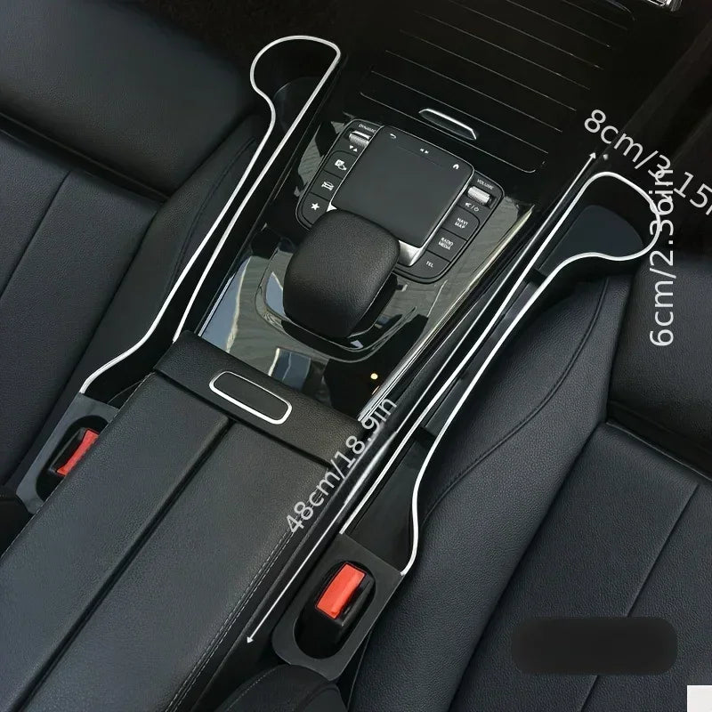 Car Seat Gap Filler Organizer – 2 Pack with Cup Holder