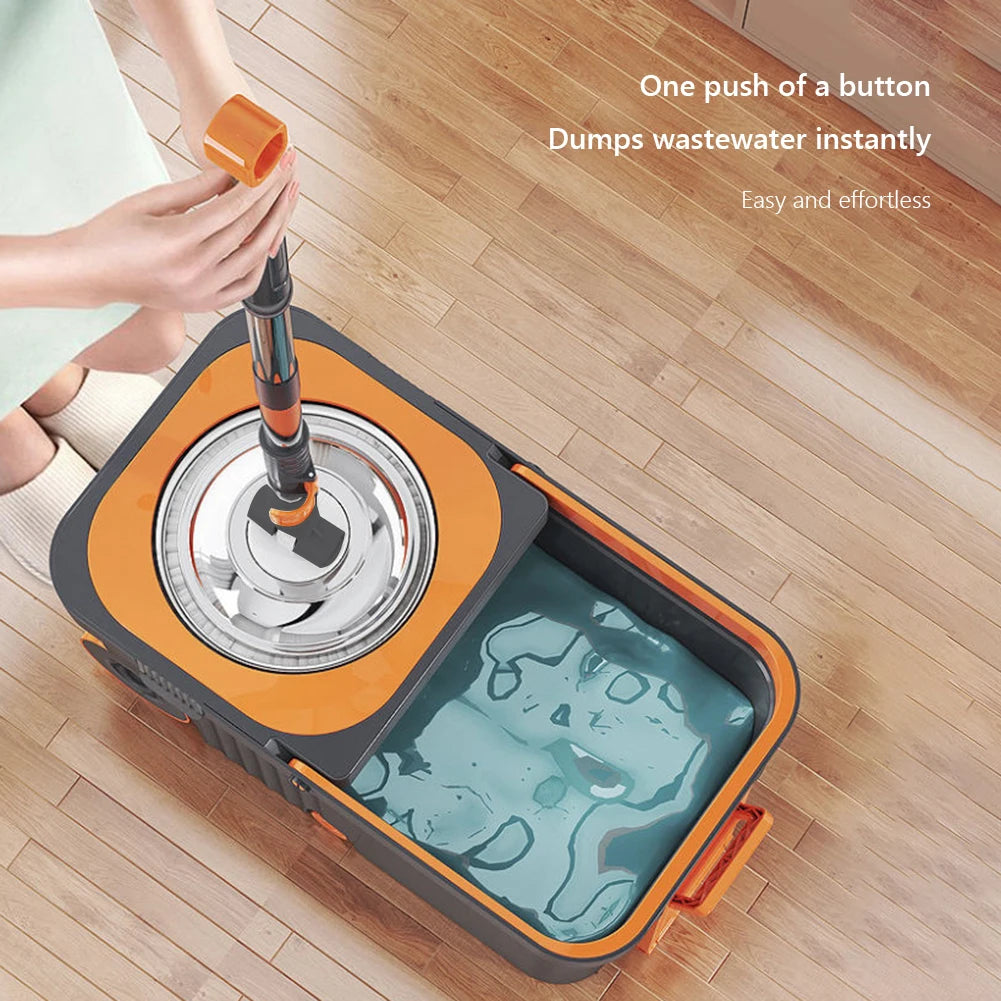 Ultra-Dry Turbo Clean Microfiber Spin Mop