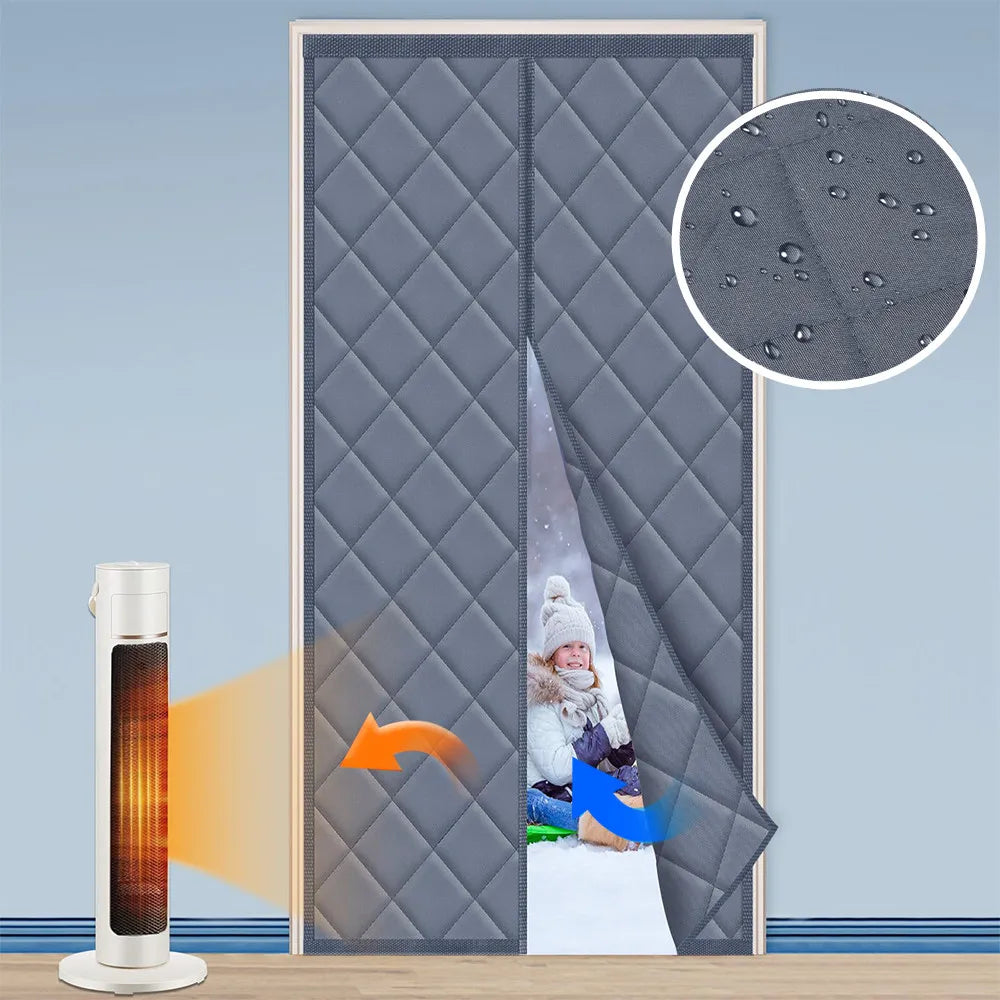 Magnetic Thermal Door Curtain Draft & Noise Blocker