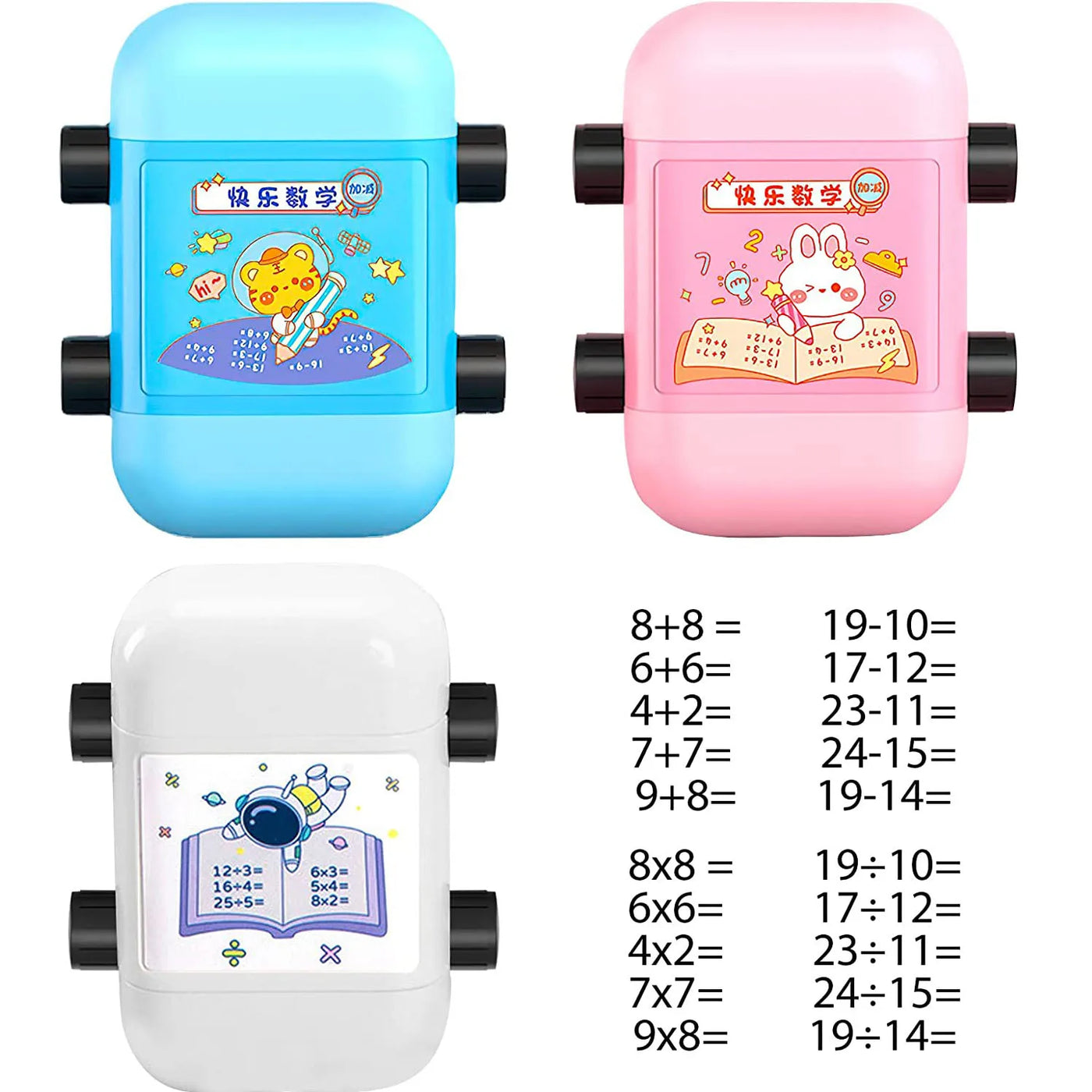 Quick Quiz Math Roller Stamp – Instant Practice Problems
