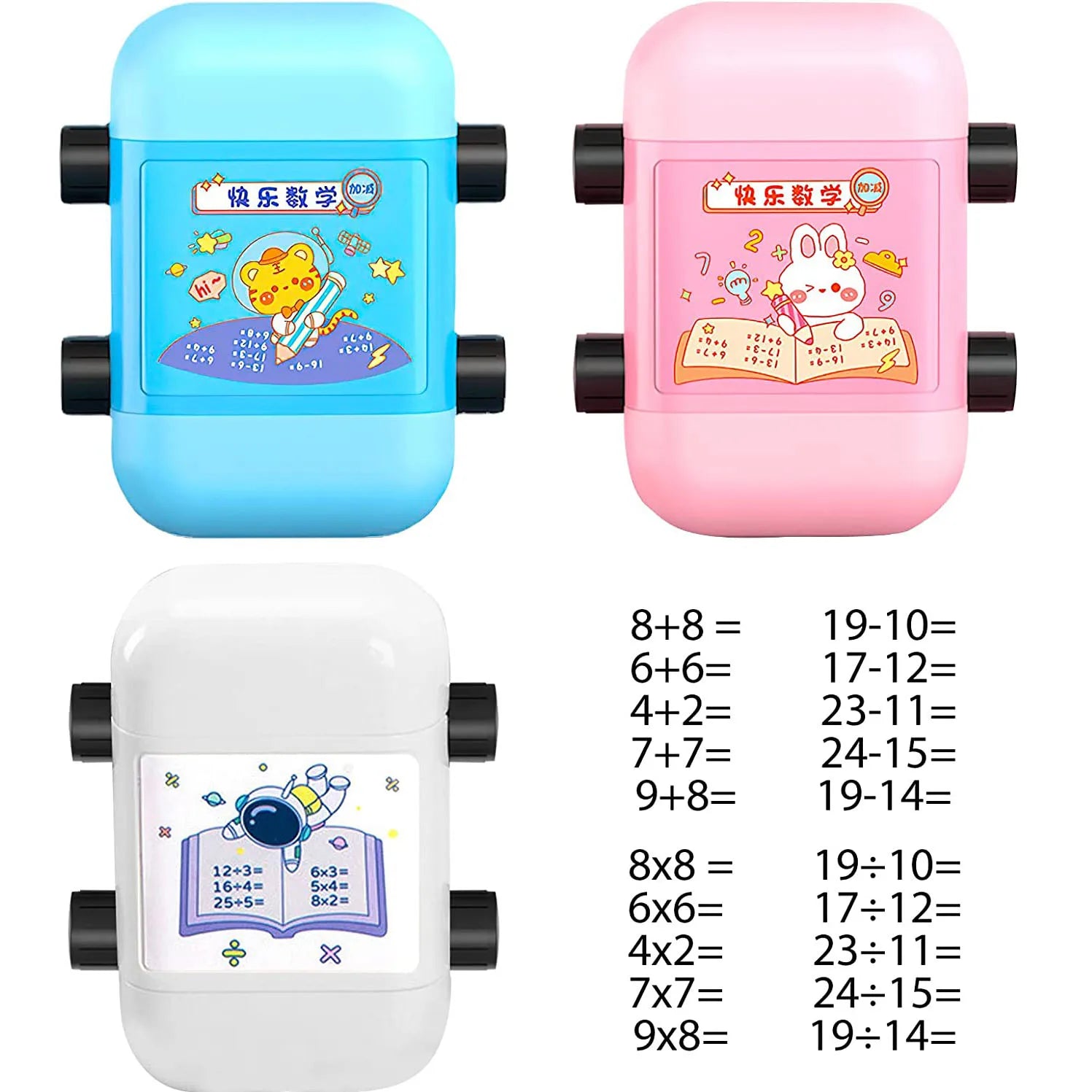 Quick Quiz Math Roller Stamp – Instant Practice Problems