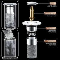 Universal Pop-Up Anti-Clog Sink Drain Filter