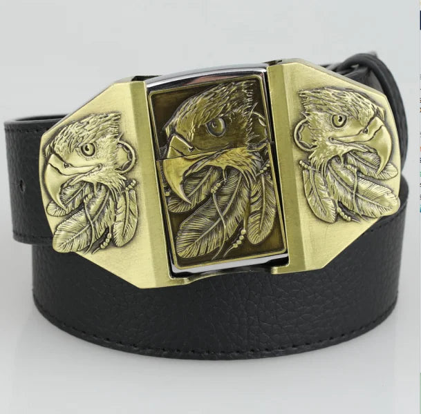 Metal Belt Buckle Kerosene Lighter