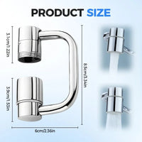Universal 1080° Faucet Extender with Dual Water Mode